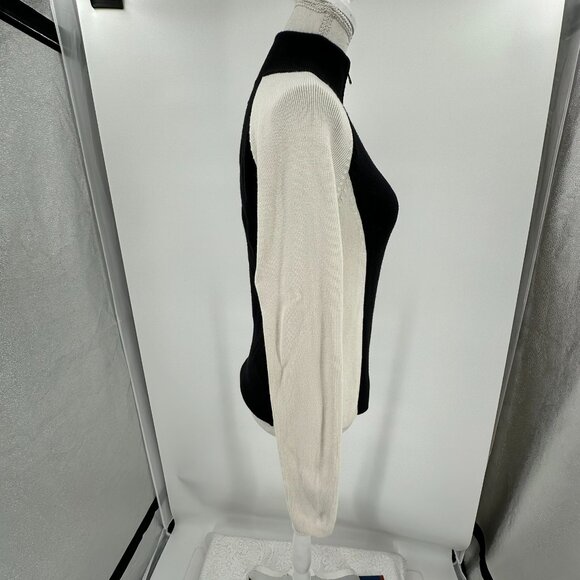 VTG Ralph Lauren Polo Jeans Co. Sweater Blue white, 1/4 Zip pull over size S/CH - Picture 4 of 10